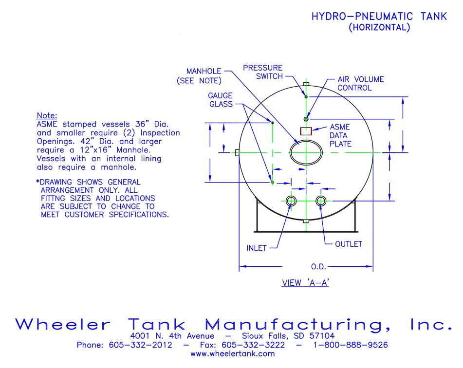 hydropneumatic-tank-horizontal